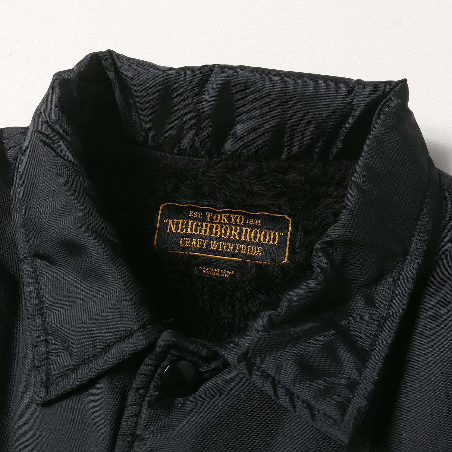 NEIGHBORHOOD (ネイバーフッド) ロゴ刺繍 裏ボア コーチジャケット(BROOKS HEAD / N-JKT) –  ブランド古着の通販・買取 | BEEGLE by Boo-Bee