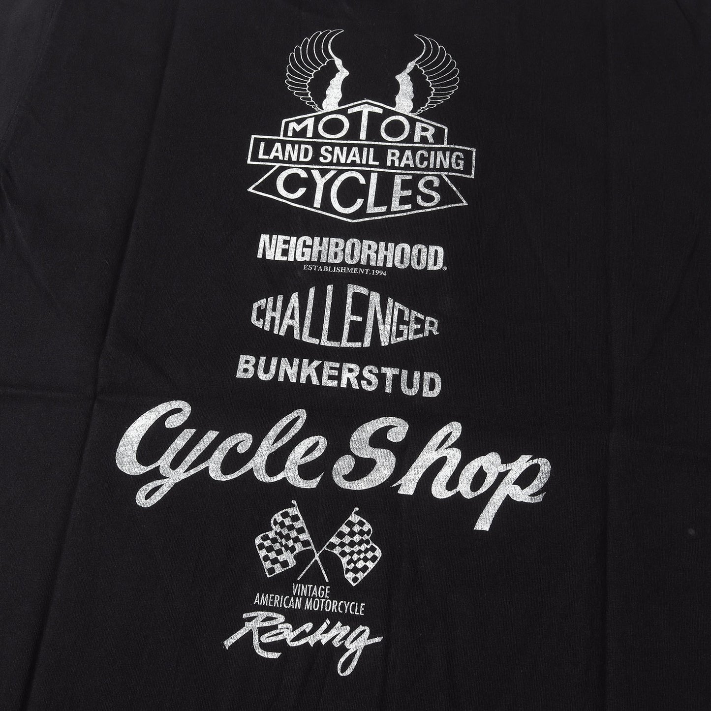 ×CHALLENGER ×BUNKERSTUD LAND SNAIL RACING TEAM サポート Tシャツ(LSR / C-TEE. SS)