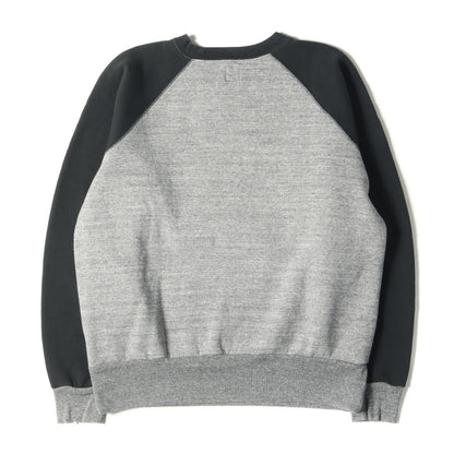 22AW ハートロゴ 2トーン ラグラン スウェット