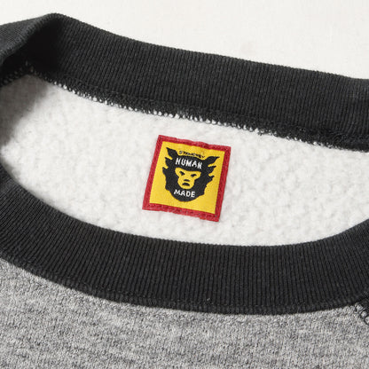 22AW ハートロゴ 2トーン ラグラン スウェット