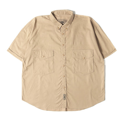 21SS オーバーサイズ ワーク ボタンダウン 半袖シャツ(WORK SHT B.D SOLID S/S)
