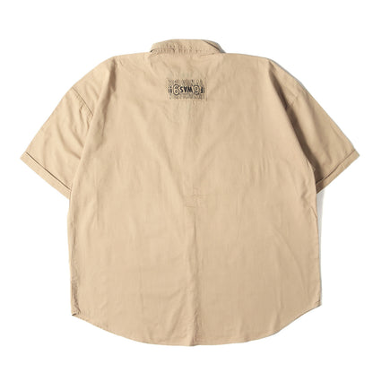 21SS オーバーサイズ ワーク ボタンダウン 半袖シャツ(WORK SHT B.D SOLID S/S)