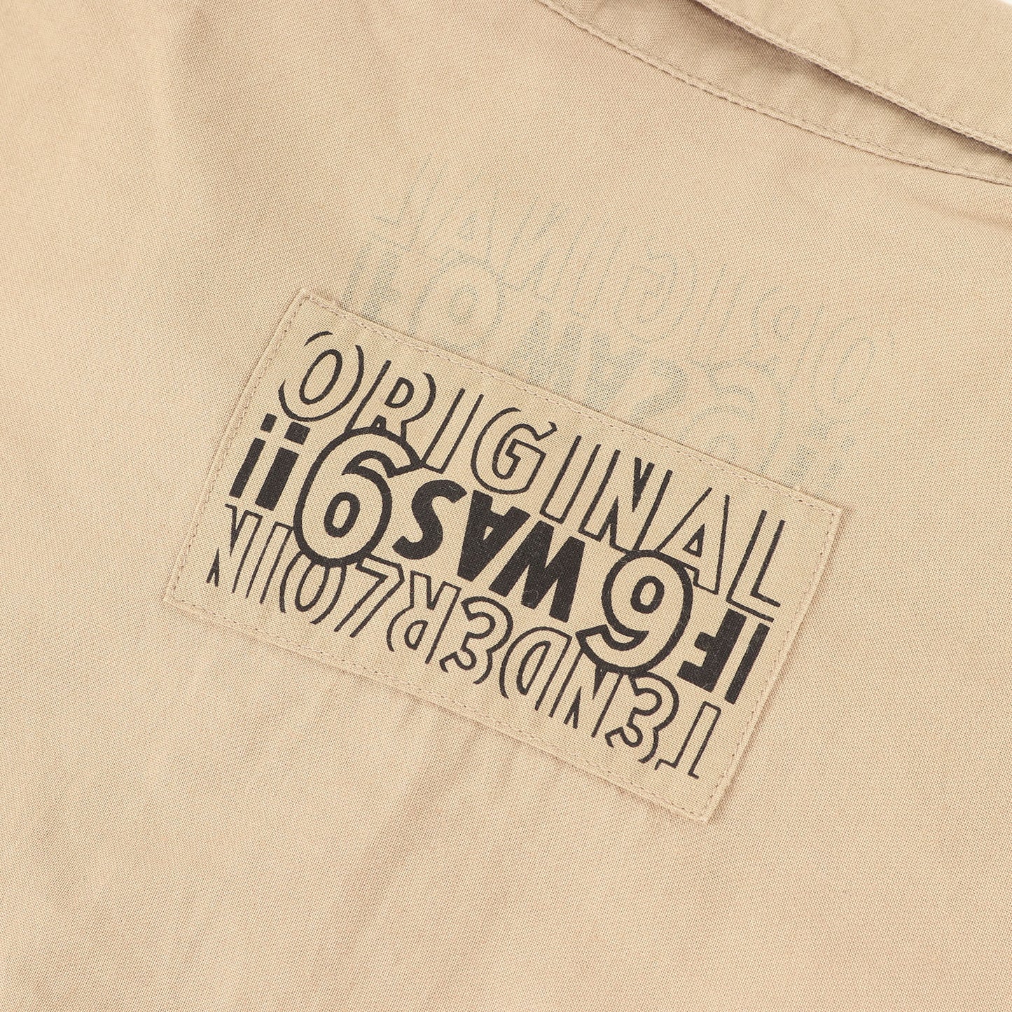 21SS オーバーサイズ ワーク ボタンダウン 半袖シャツ(WORK SHT B.D SOLID S/S)