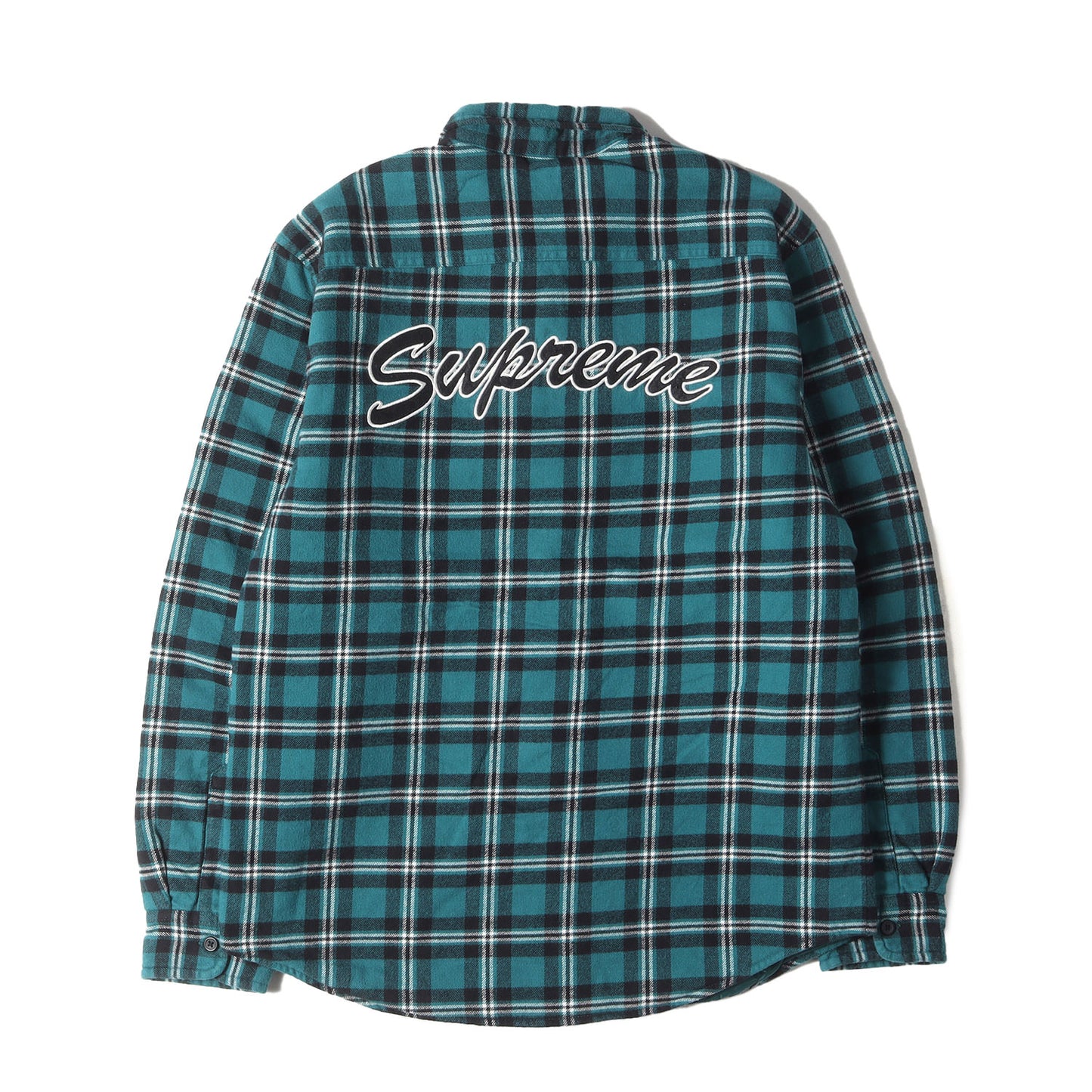 裏地キルティング アーチロゴ チェック フランネルシャツ(Arc Logo Quilted Flannel Shirt)
