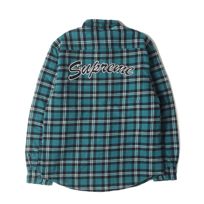 裏地キルティング アーチロゴ チェック フランネルシャツ(Arc Logo Quilted Flannel Shirt)