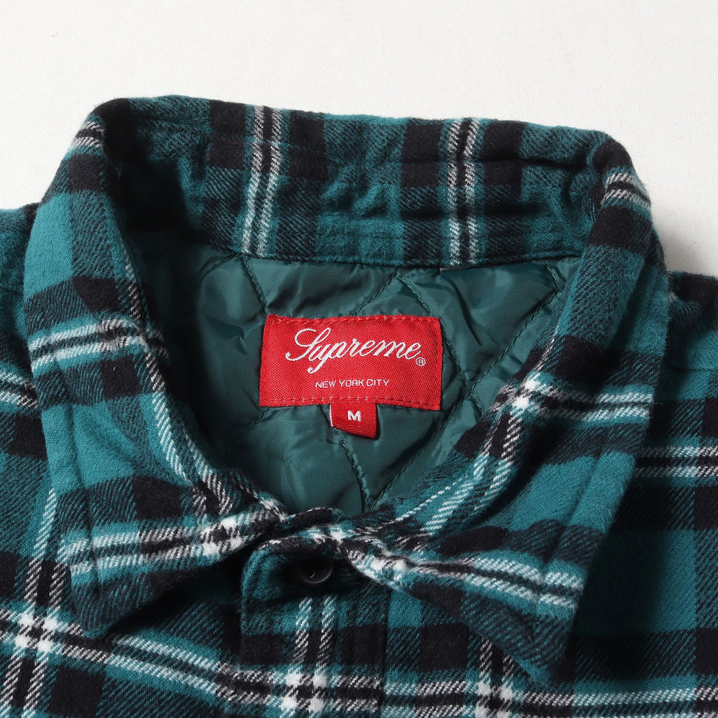 裏地キルティング アーチロゴ チェック フランネルシャツ(Arc Logo Quilted Flannel Shirt)
