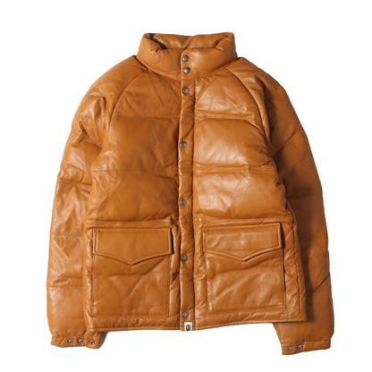 A BATHING APE (ア ベイシング エイプ) シープスキン レザー ダウン 