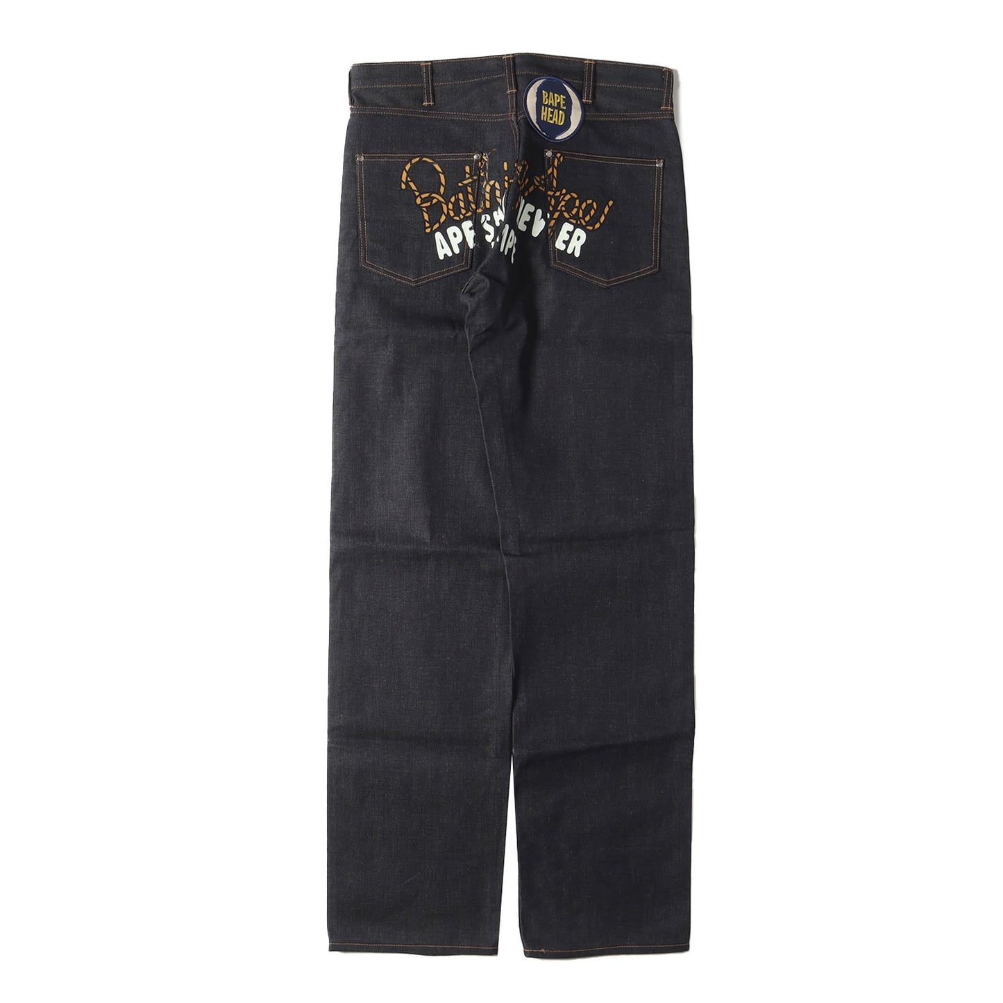 00s 青山限定 チャンピオンロゴ リジット デニムパンツ(デッドストック)