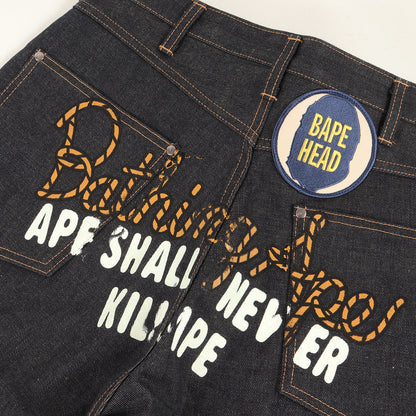 00s 青山限定 チャンピオンロゴ リジット デニムパンツ(デッドストック)