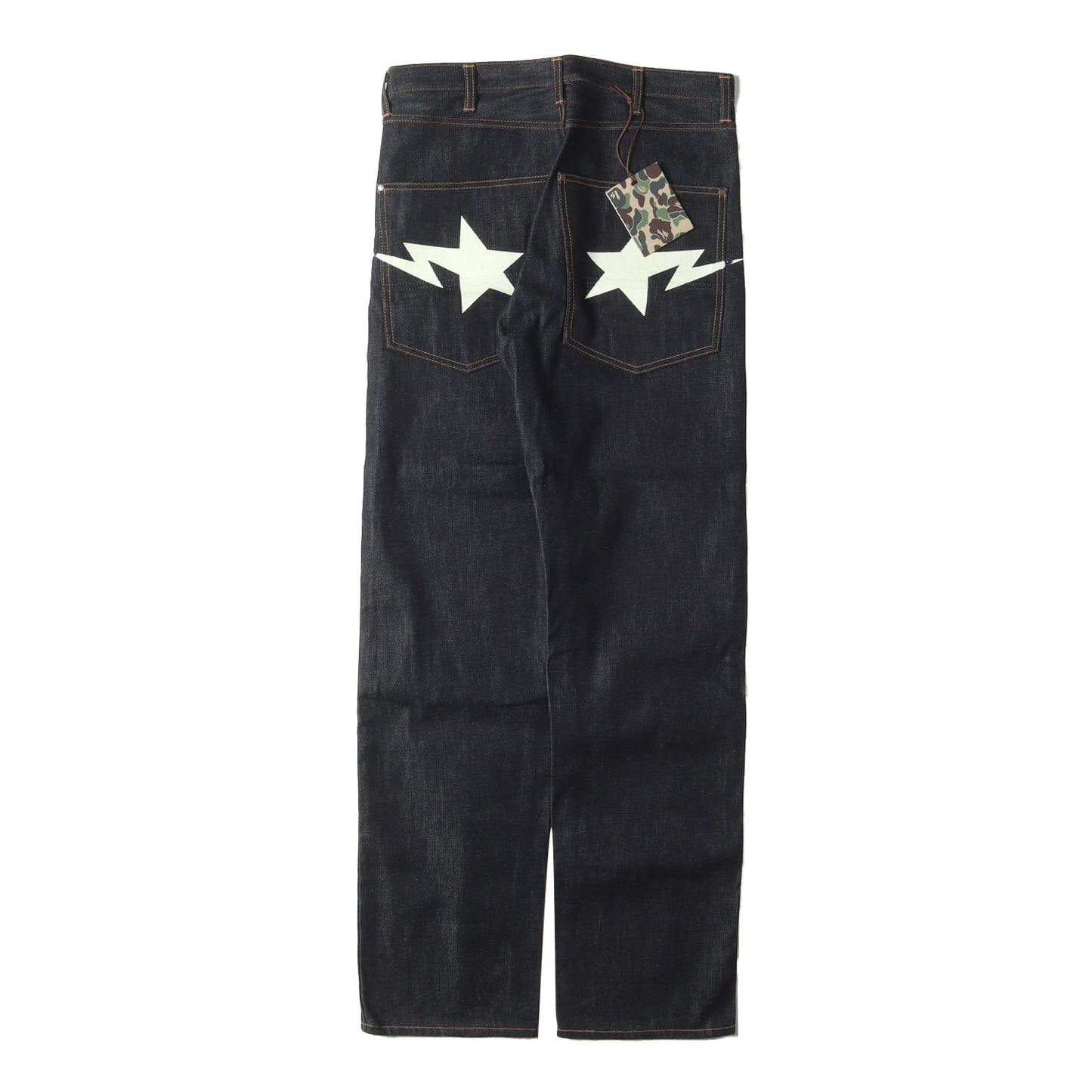 00s STAプリント リジット デニムパンツ(デッドストック)