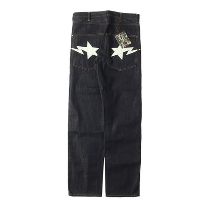 00s STAプリント リジット デニムパンツ(デッドストック)