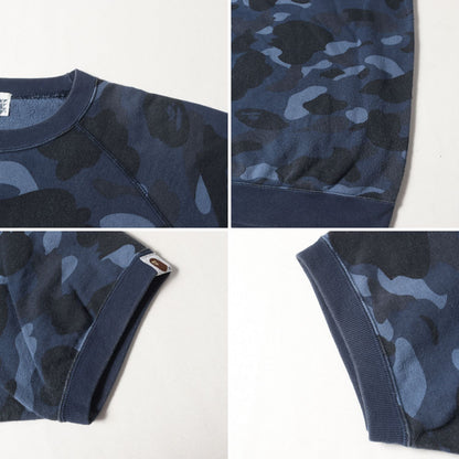 00s ラインストーン BAPEロゴ カラーカモ 猿迷彩 半袖 スウェット