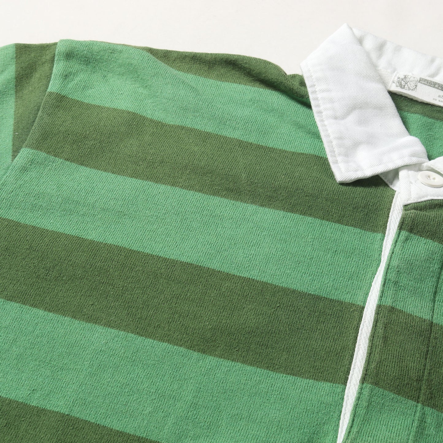 ボーダー 半袖 ラガーシャツ