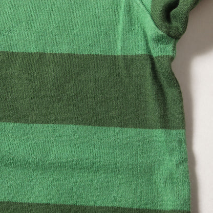 ボーダー 半袖 ラガーシャツ