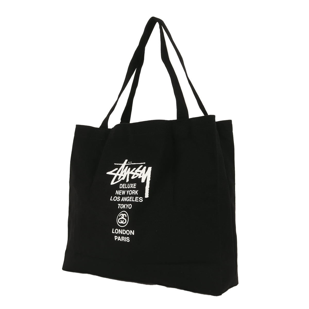 STUSSY (ステューシー) ワールドツアーロゴ キャンバス トートバッグ 