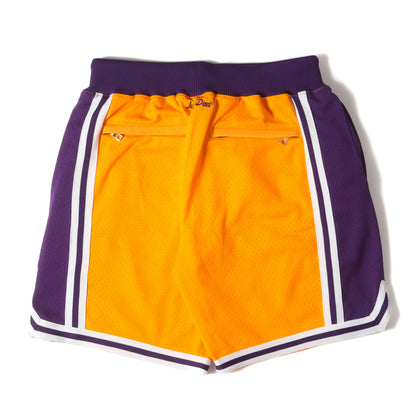 ×MITCHELL&NESS ×NBA ロサンゼルス・レイカーズ モデル バスケ ショーツ(Los Angeles Lakers Shorts)
