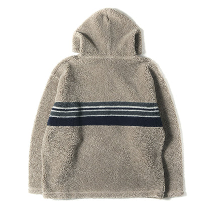 00s OLD GAP チェストボーダー フリースボア パーカー