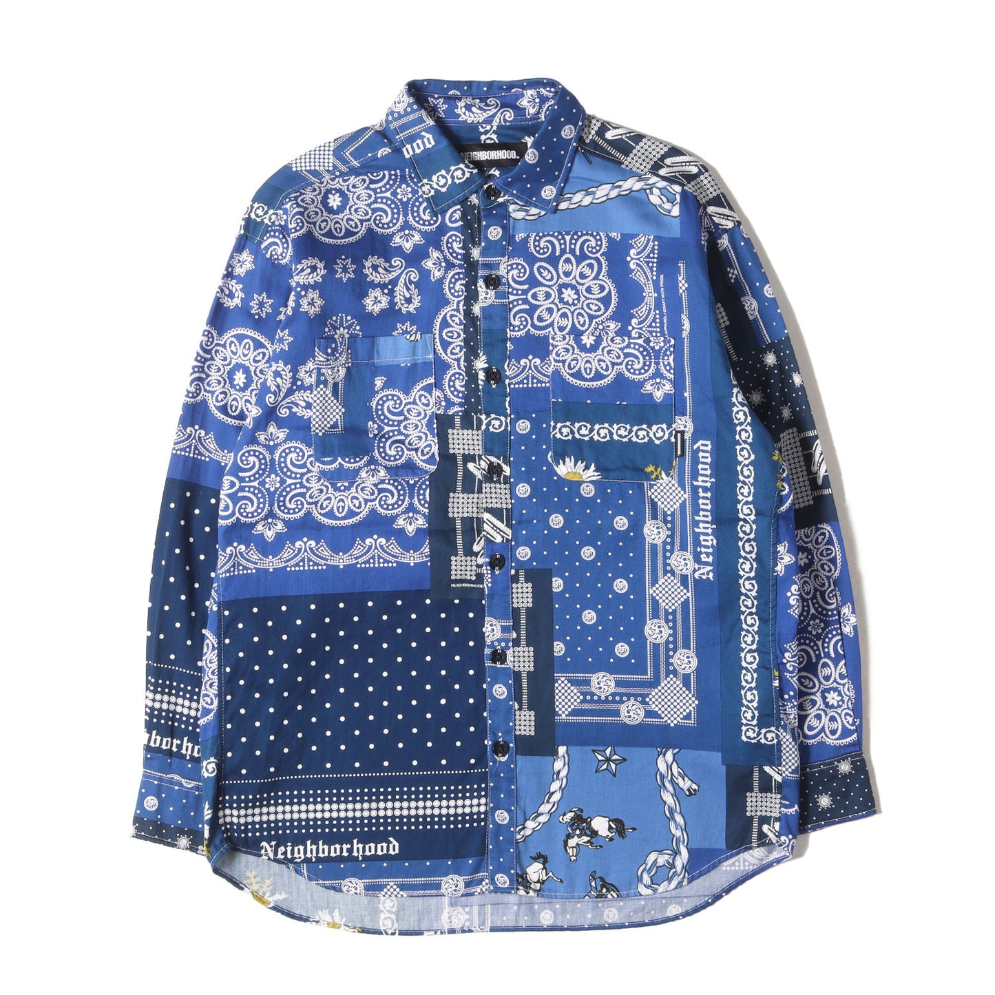 NEIGHBORHOOD (ネイバーフッド) 21SS バンダナ柄 パッチワークプリント  