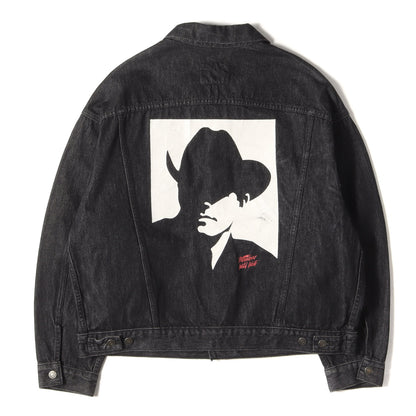 00s Marlboro Wild West 先染めブラック 3rdタイプ デニムジャケット