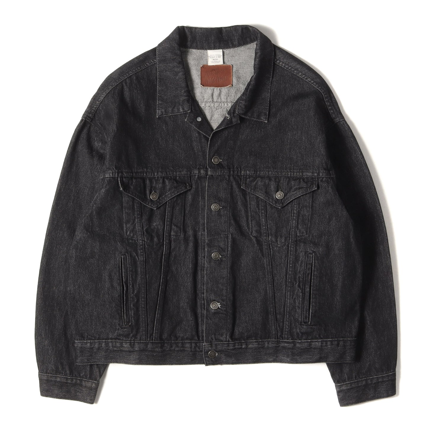 00s Marlboro Wild West 先染めブラック 3rdタイプ デニムジャケット