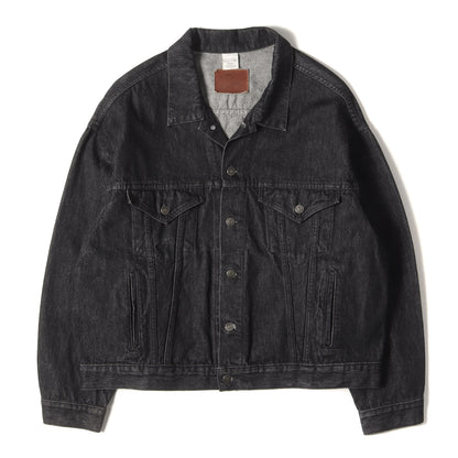 00s Marlboro Wild West 先染めブラック 3rdタイプ デニムジャケット