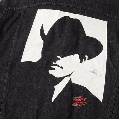 00s Marlboro Wild West 先染めブラック 3rdタイプ デニムジャケット