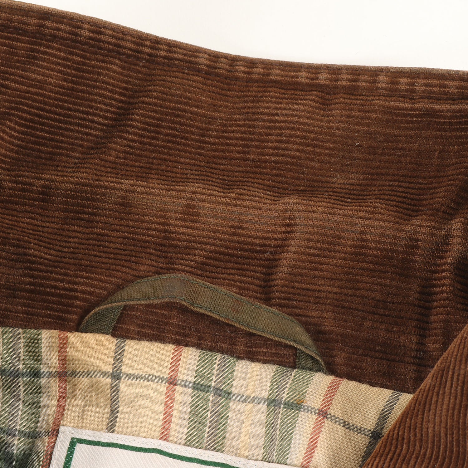 L.L.Bean (エルエルビーン) 90～00s 襟コーデュロイ 裏地チェック