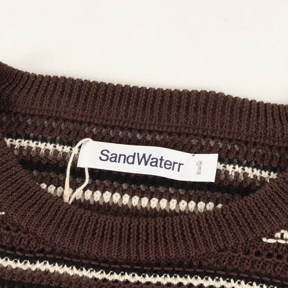 24SS オーバーサイズ ボーダー ニット ベスト(RESEARCHED KNIT VEST / CL MIX YARN BORDER)