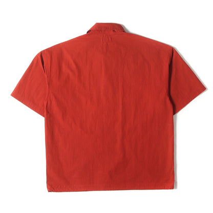 コットン/ナイロン 半袖 コーチジャケット