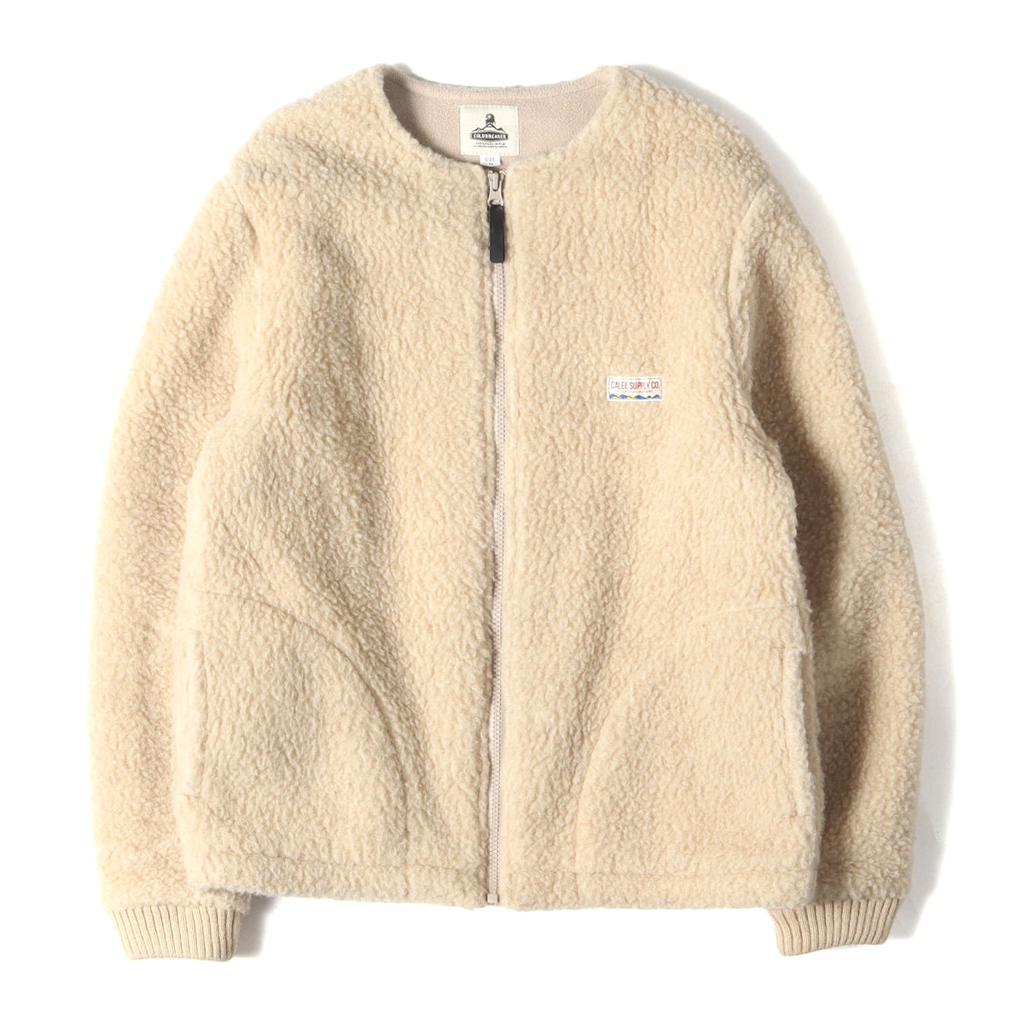 ×COLD BREAKER ウール ボアフリース ノーカラー ジャケット(Boa Fleece No Collar Jacket)