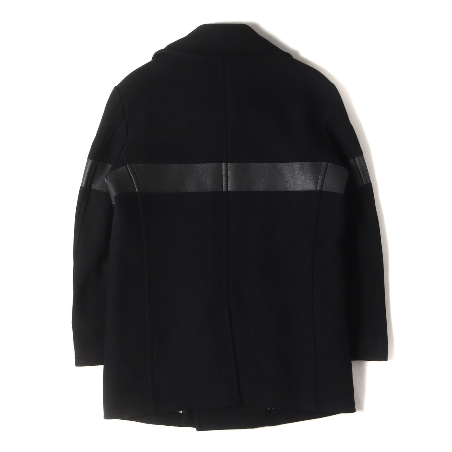 20AW ラインプリント メルトンウール Pコート(P-COAT)