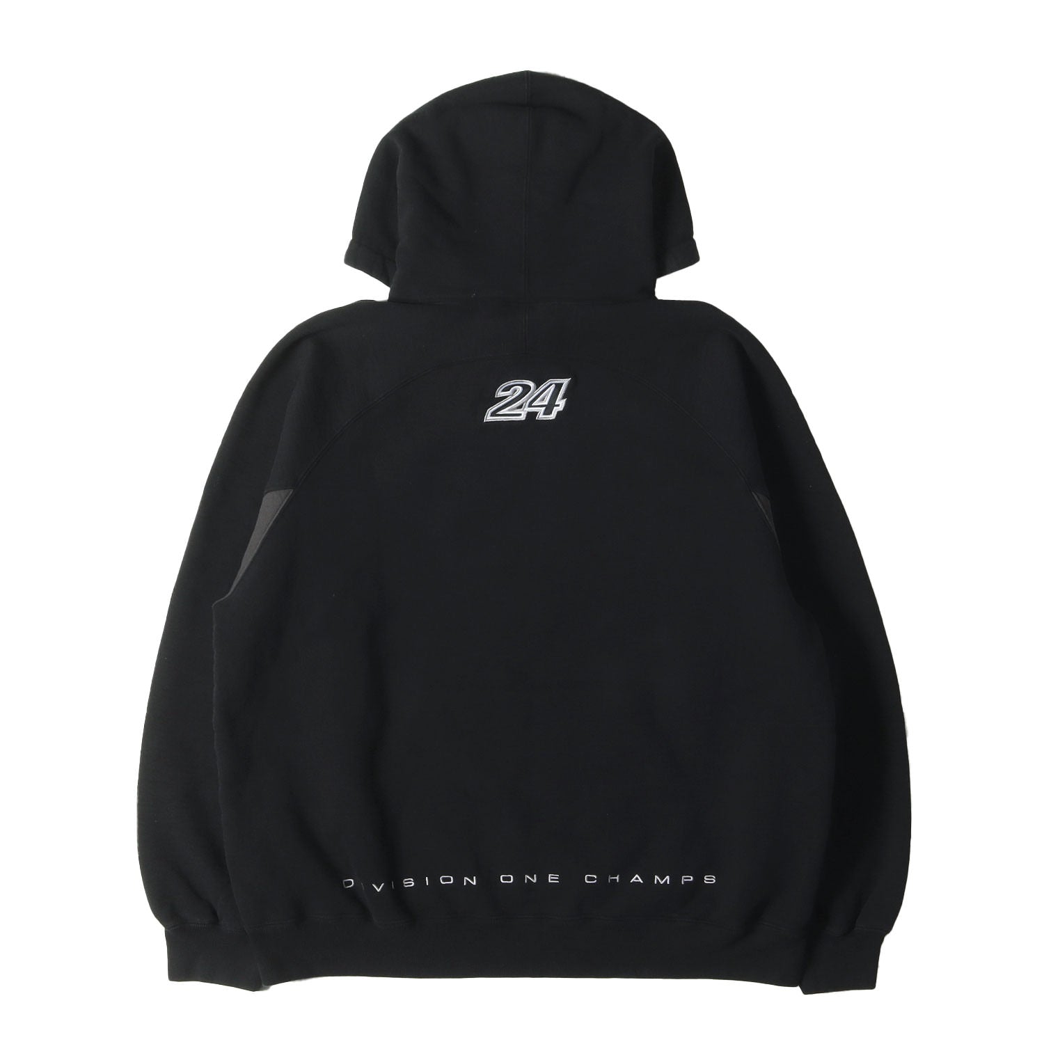 24AW ウォッシュ加工 2トーンカラー スウェット パーカー(Division Hooded Sweatshirt)