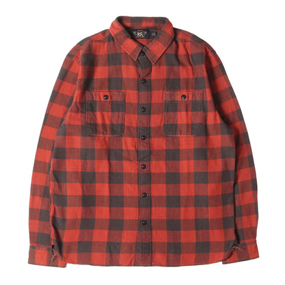 RRL (ダブルアールエル) 22SS バッファローチェックフランネルシャツ 