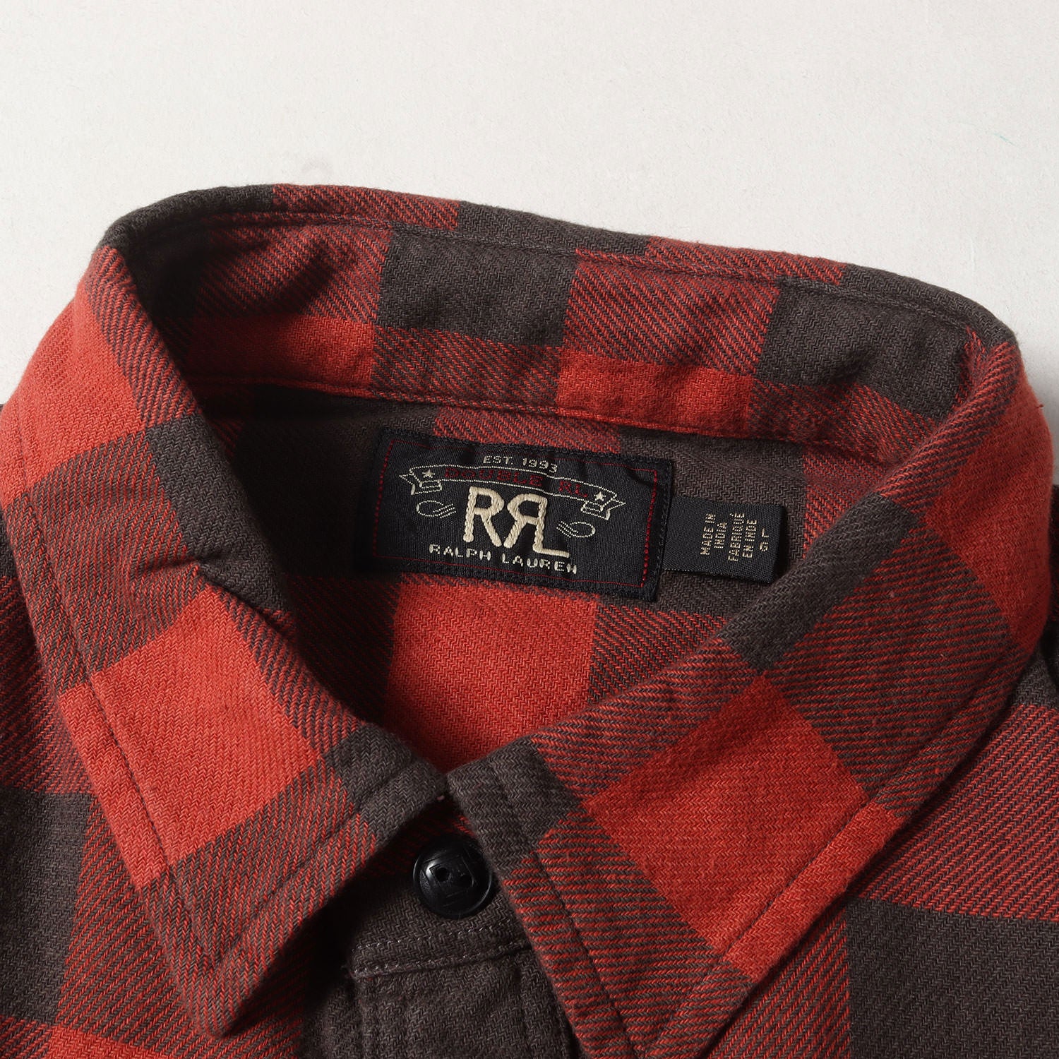 RRL (ダブルアールエル) 22SS バッファローチェックフランネルシャツ 