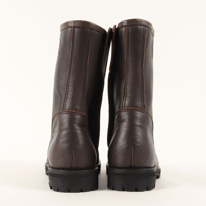 シフトパッチ付き バイカー レザー ロング ブーツ