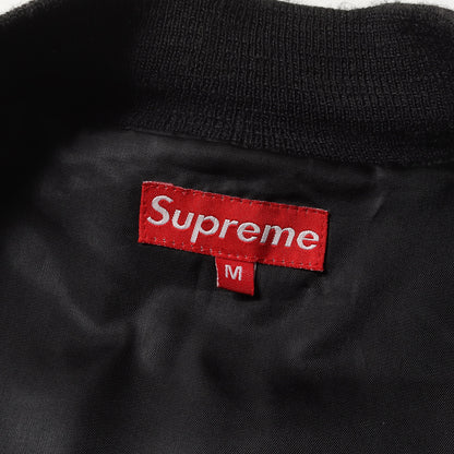 usa製 supreme シュプリーム03AW 面倒臭 メルトンウールスタジャン
