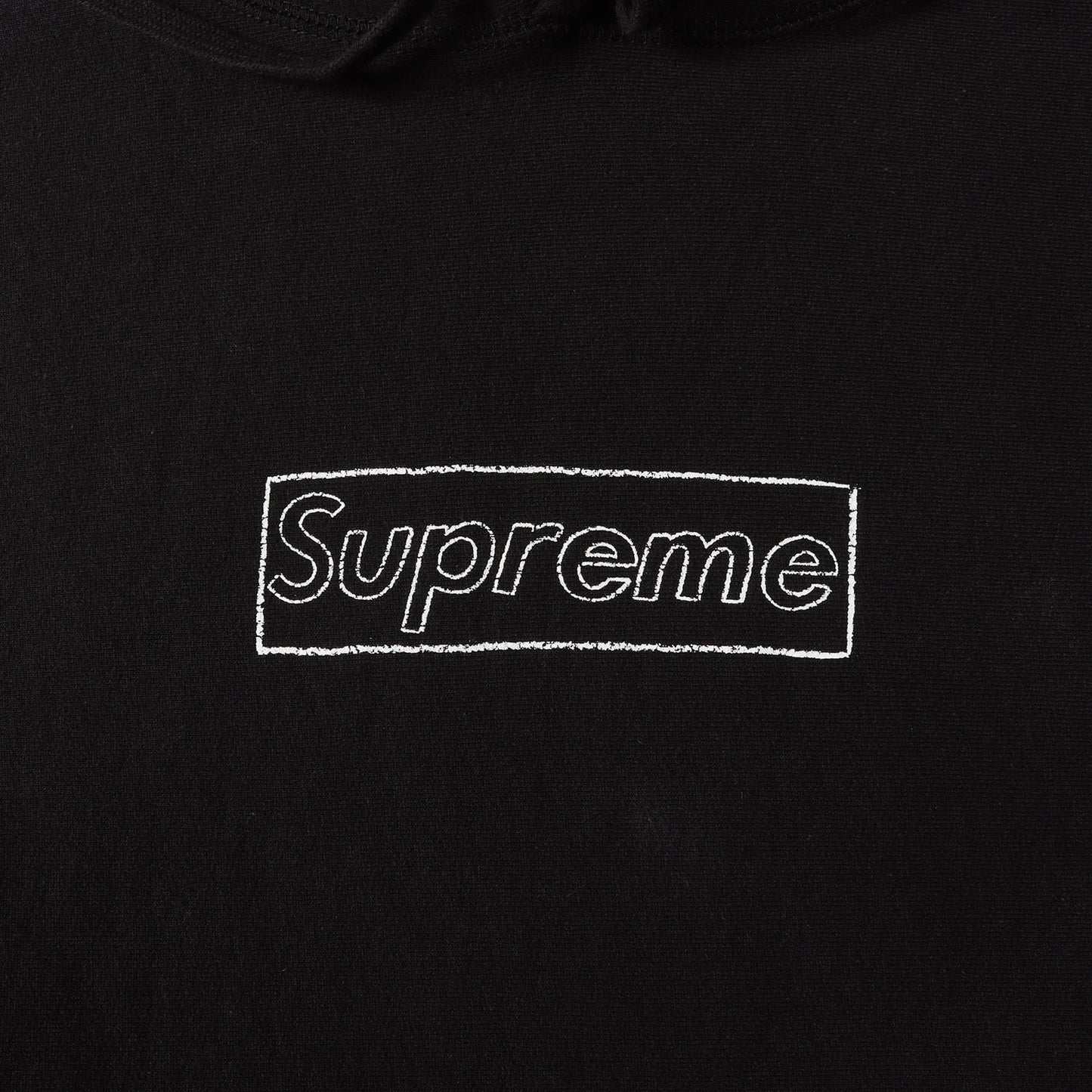 21SS ×KAWS チョーク BOXロゴ スウェットパーカー(Chalk Logo Hooded Sweatshirt)