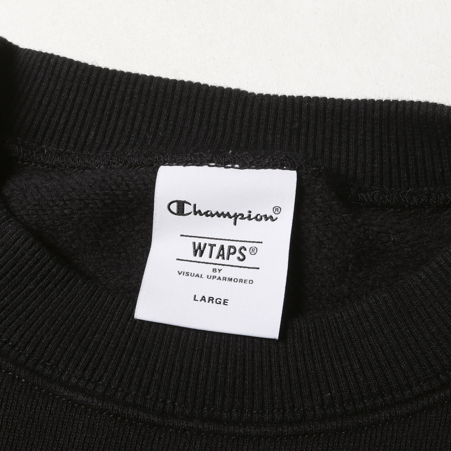 23aw WTAPS×Champion クルーネック　スウェット美品 W)taps - wtaps×champion クルーネックスウェット BEIGE Lサイズの通販