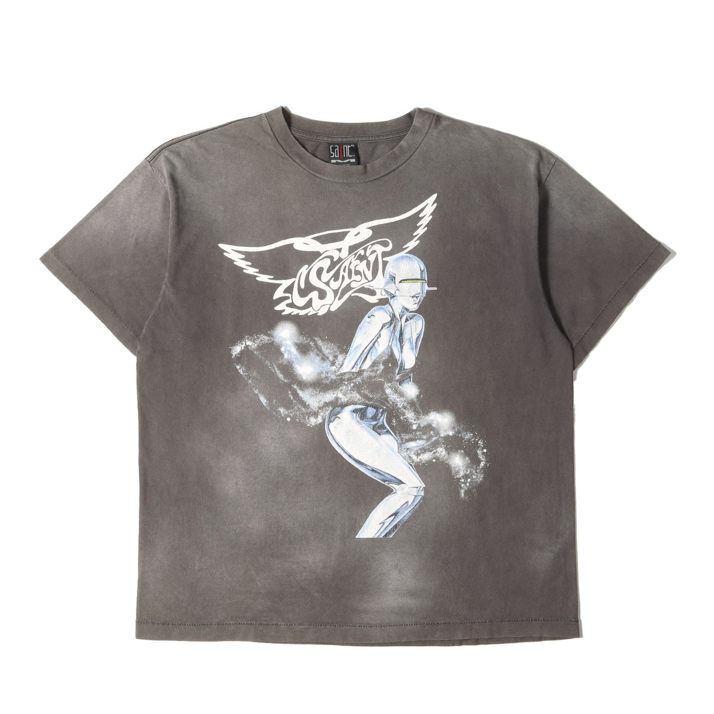 22SS ×空山基 ヴィンテージ加工 エアロスミス パロディー Tシャツ(SS TEE SORAYAMA)