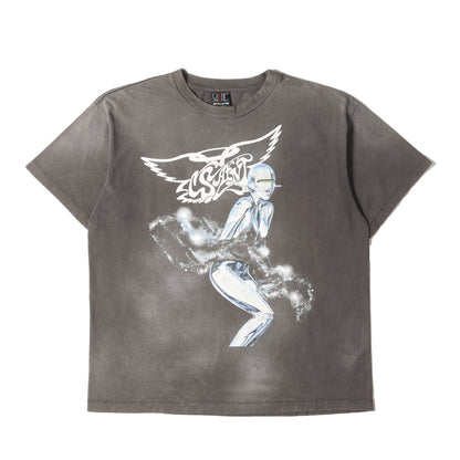 22SS ×空山基 ヴィンテージ加工 エアロスミス パロディー Tシャツ(SS TEE SORAYAMA)