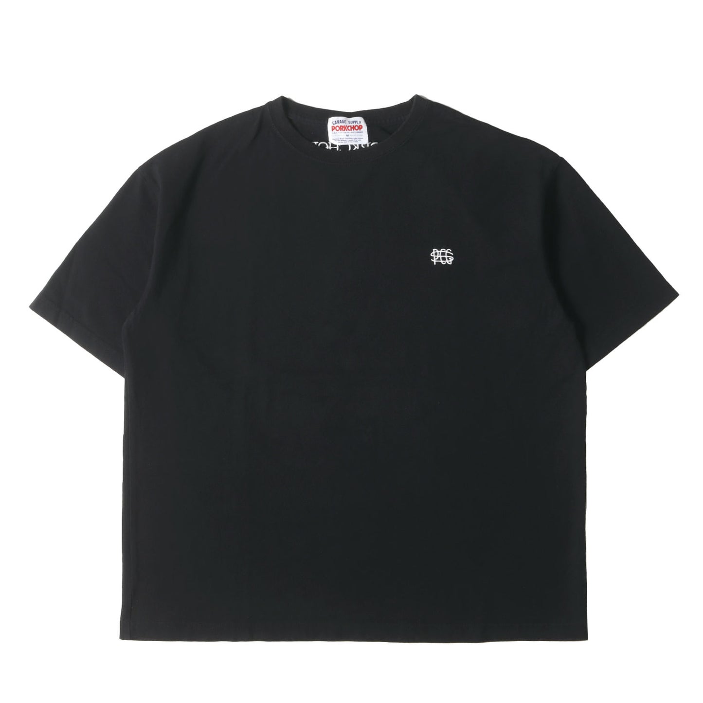 ロゴ刺繍 クルーネック Tシャツ