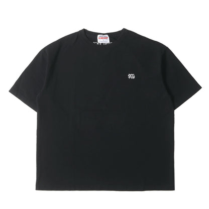 ロゴ刺繍 クルーネック Tシャツ