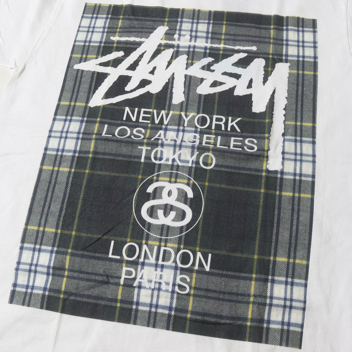 タータンチェック ワールドツアーロゴ Tシャツ(PLAID WT TEE)