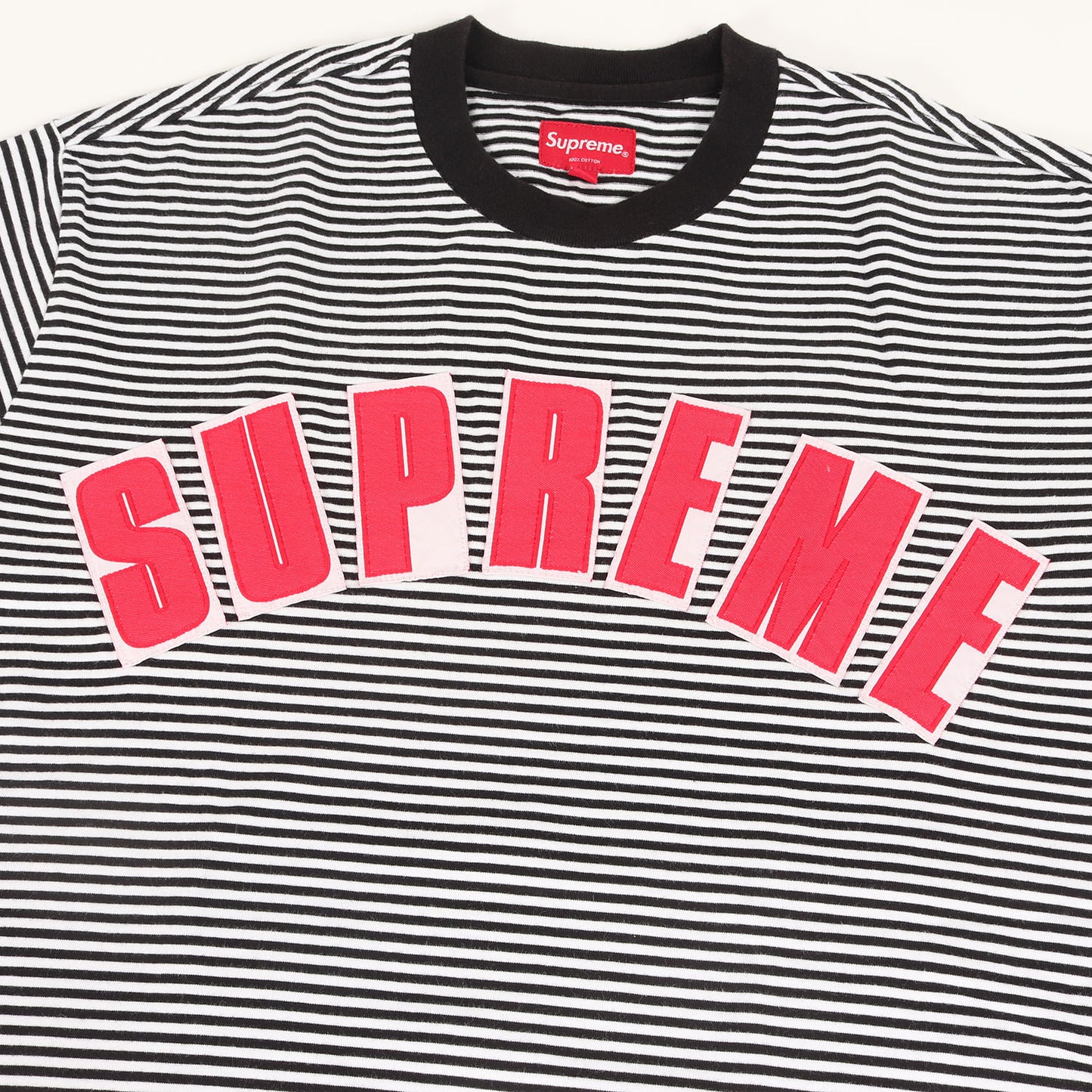 20SS アーチロゴ アップリケ ボーダー Tシャツ(Arc Applique S/S Top)