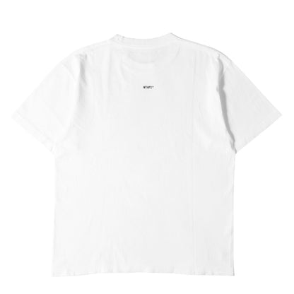 ×MINE ブランドロゴ刺繍 クルーネック Tシャツ