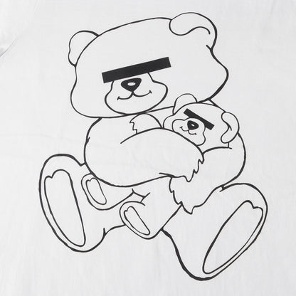 ベア プリント クルーネック Tシャツ