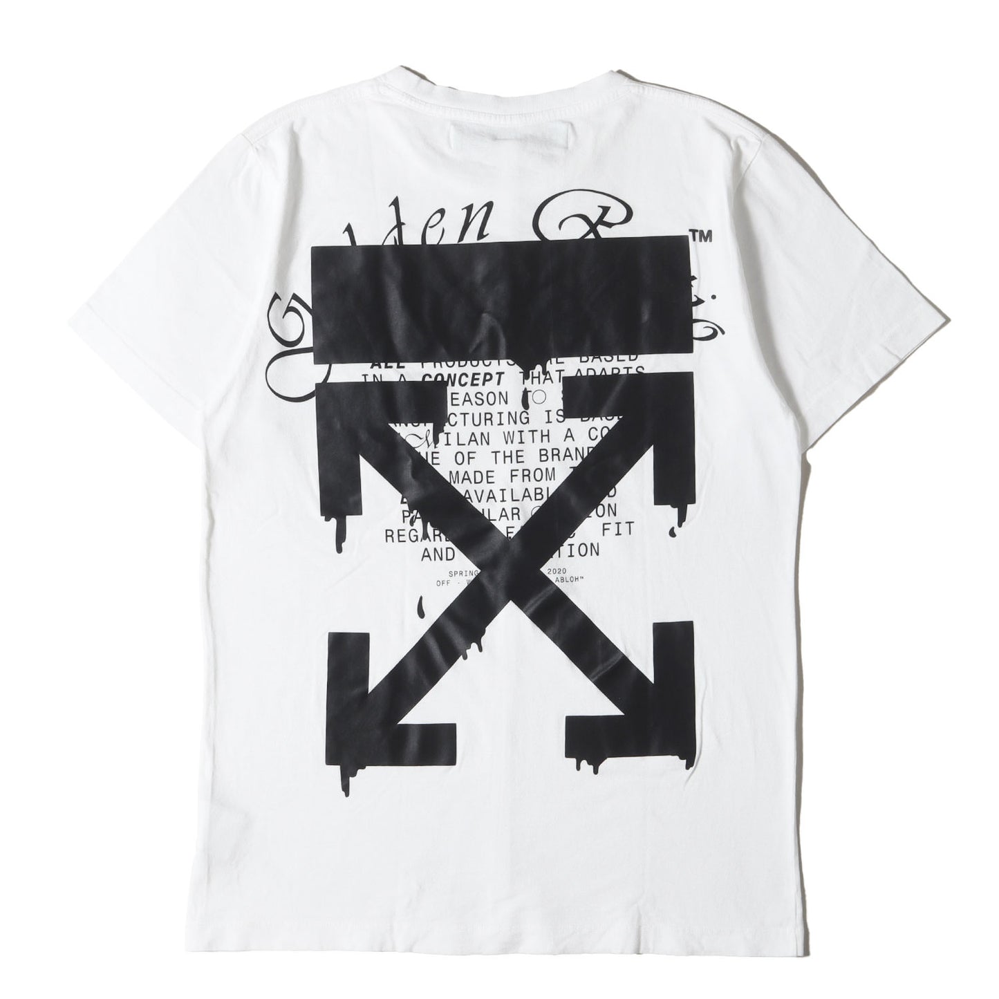 20SS ドリッピング アロー Tシャツ(DRIPPING ARROWS S/S SLIM TEE)