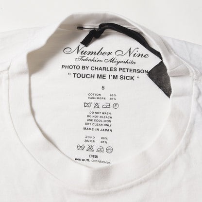 09AW A CLOSED FEELING期 ×Charles Peterson カート・コバーン フォト コットン/カシミヤ Tシャツ(デッドストック)