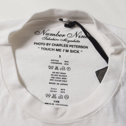 09AW A CLOSED FEELING期 ×Charles Peterson カート・コバーン フォト コットン/カシミヤ Tシャツ(デッドストック)