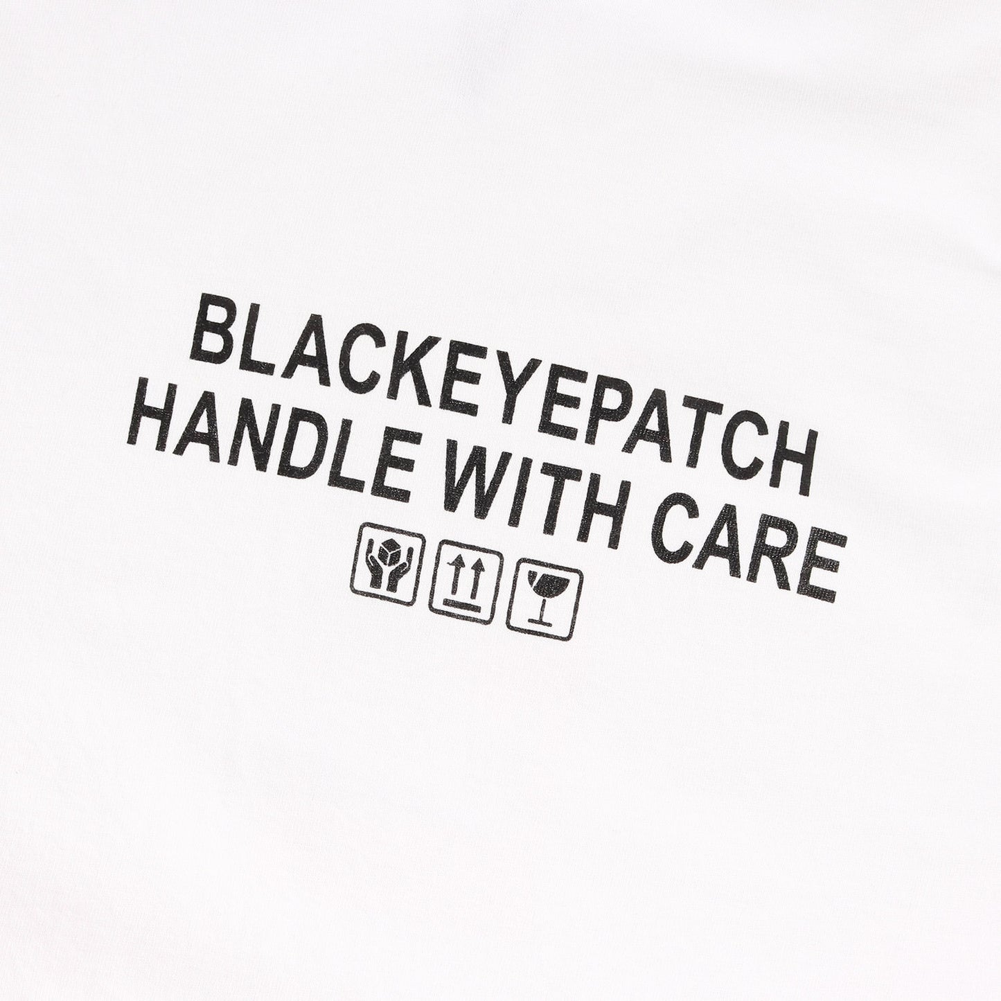 取扱注意ロゴ クルーネック Tシャツ